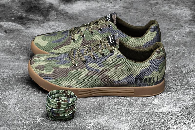 Camo Nobull Forest Camo Canvas Men's Trainers | CA V1327R